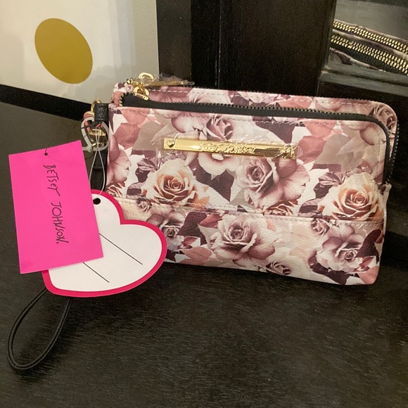 Betsey Johnson Handbags - NWT Betsey Johnson floral wristlet